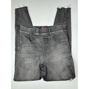 Spanx Womens Pull On Raw Hem Stretch Gray Washed Jogging Size M